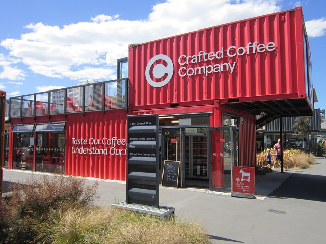 Aardbevingbestendig winkelcentrum in Christchurch
